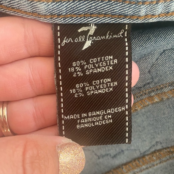 7 for all Mankind Floral Patch Jean Jacket - Picture 5 of 6